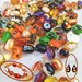 Halloween Glass Beads Bulk, Spooky Gothic Ghost Pumpkin Spider Bead For Bracelet Earrings, DIY Jewelry Supplies Gift For Beader, 20 or 40 pc 