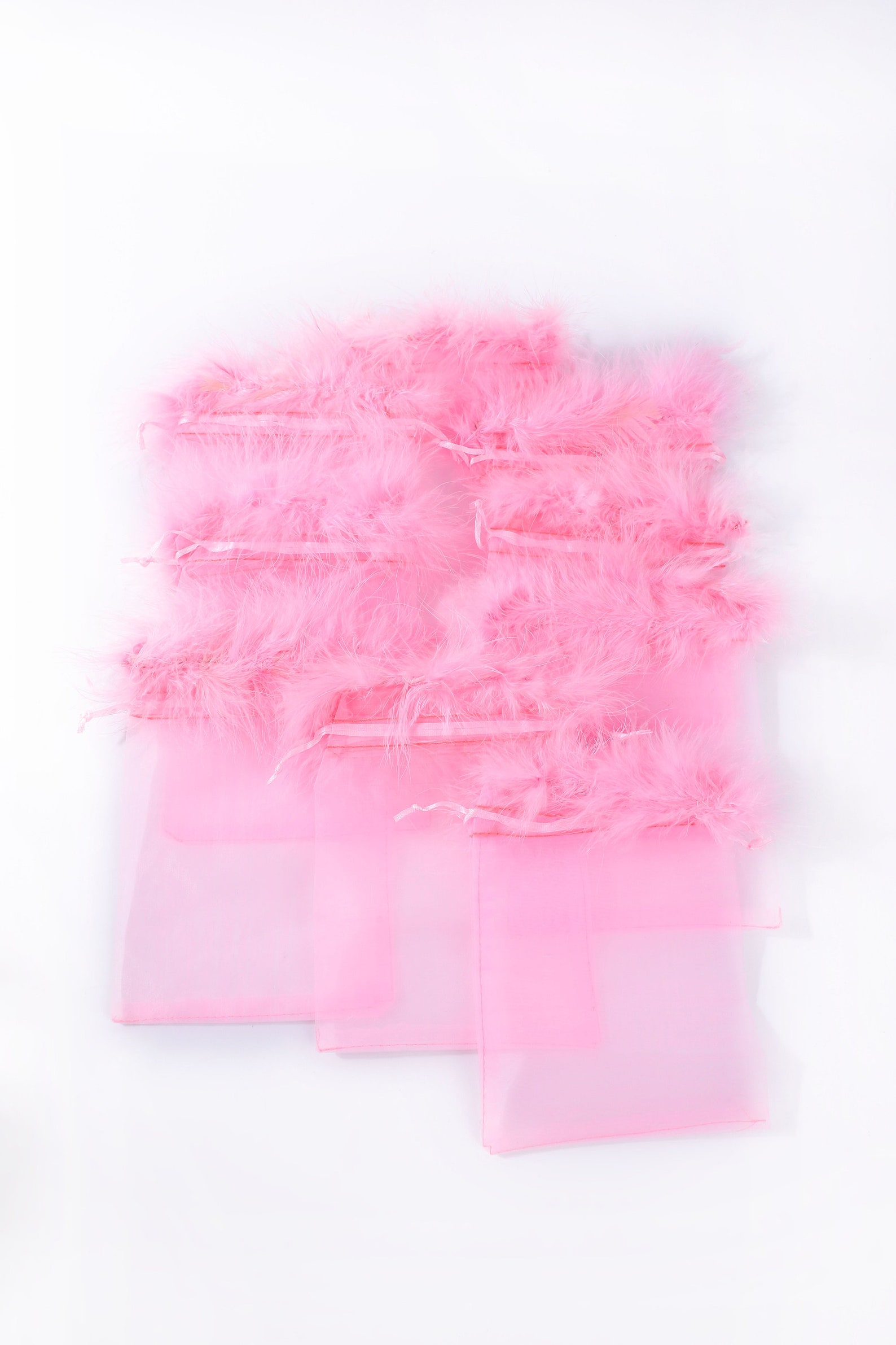 Sheer Drawstring Bags Bulk Feather Pouches Party Favor Etsy