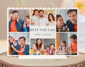 Personalized Customized Photo Rectangle Building Block, Custom Picture Puzzle Building Block, Picture Memory Desktop Ornament, Family Gift