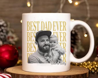 Custom DADDY Photo Mug | Retro 70s Father’s Day Gift | Vintage Dad Coffee Cup | New Dad gift | First Father's Day Gift