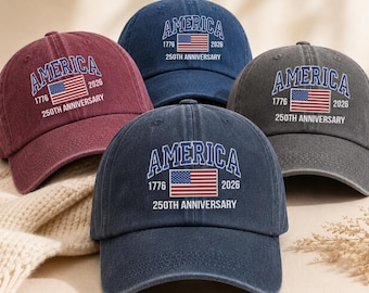 USA 250th Anniversary Hat 1776-2026 Patriotic Eagle Cap, American Flag Embroidered Cap, Veteran Gift, United States Freedom Hat
