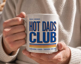 Cool Dad Club Ceramic Mug: Retro New Dad Gift, First Father's Day Present