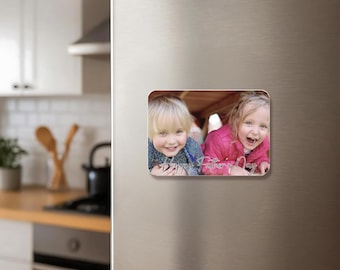 Dad Gift Personalized Photo Fridge Magnet, Custom Acrylic Daddy Magnet for Father’s Day, Fridge Magnet Keepsake