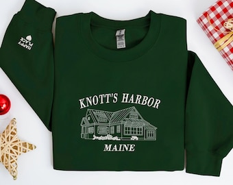 Embroidered Knott's Harbor Sweatshirt, Happy Place | Emily Henry | Bookmark | Bookish Gifts, Book Merch