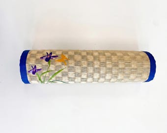 Korean Royal Neck Pillow | Handwoven Wanggol Sedge | Natural Cooling | Cervical Support | Hampyeong Artisan Craft | Made in Korea