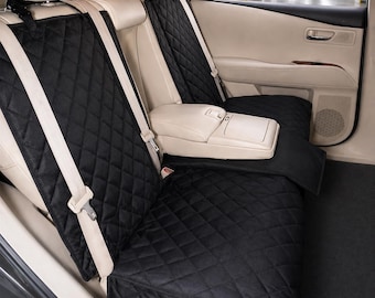 Dog Car Seat Cover Waterproof – Pet Travel Mattress Protector with Armrest Access, Non-Slip Dog Seat Cover Car Accessory