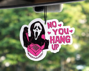 Ghost Heart Aromatherapy Hanging Card – Halloween Car Air Freshener, Home Fragrance Pendant Decor | Scented Hanging Tablet Gift