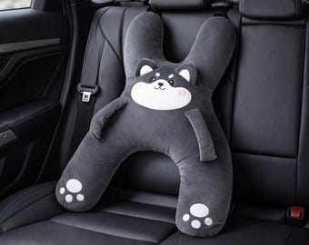 Car Neck Pillow  – Ergonomic Neck Support Pillow, Headrest and Travel Pillow | Lumbar & Back Support, Car Accessories, Kids Travel Cushion