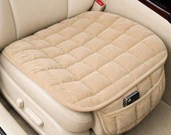 Universal Car Seat Cushion Cover – Anti-Slip Breathable Pad, Winter Warm Seat Protector, Front Chair Cover Car Interior Accessory