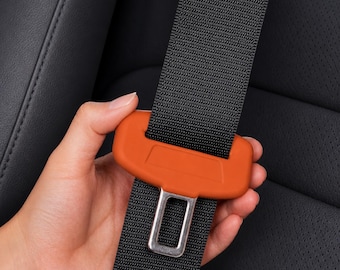 Seat Belt Buckle Cover – Silicone Anti-Scratch Protector, Universal Car Buckle Clip Cover, Interior Safety Accessories