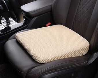 Car Seat Cushion Memory Foam – Honeycomb Breathable Booster Pad, Thickened 3D Mesh Seat Protector, Comfortable Car Accessories