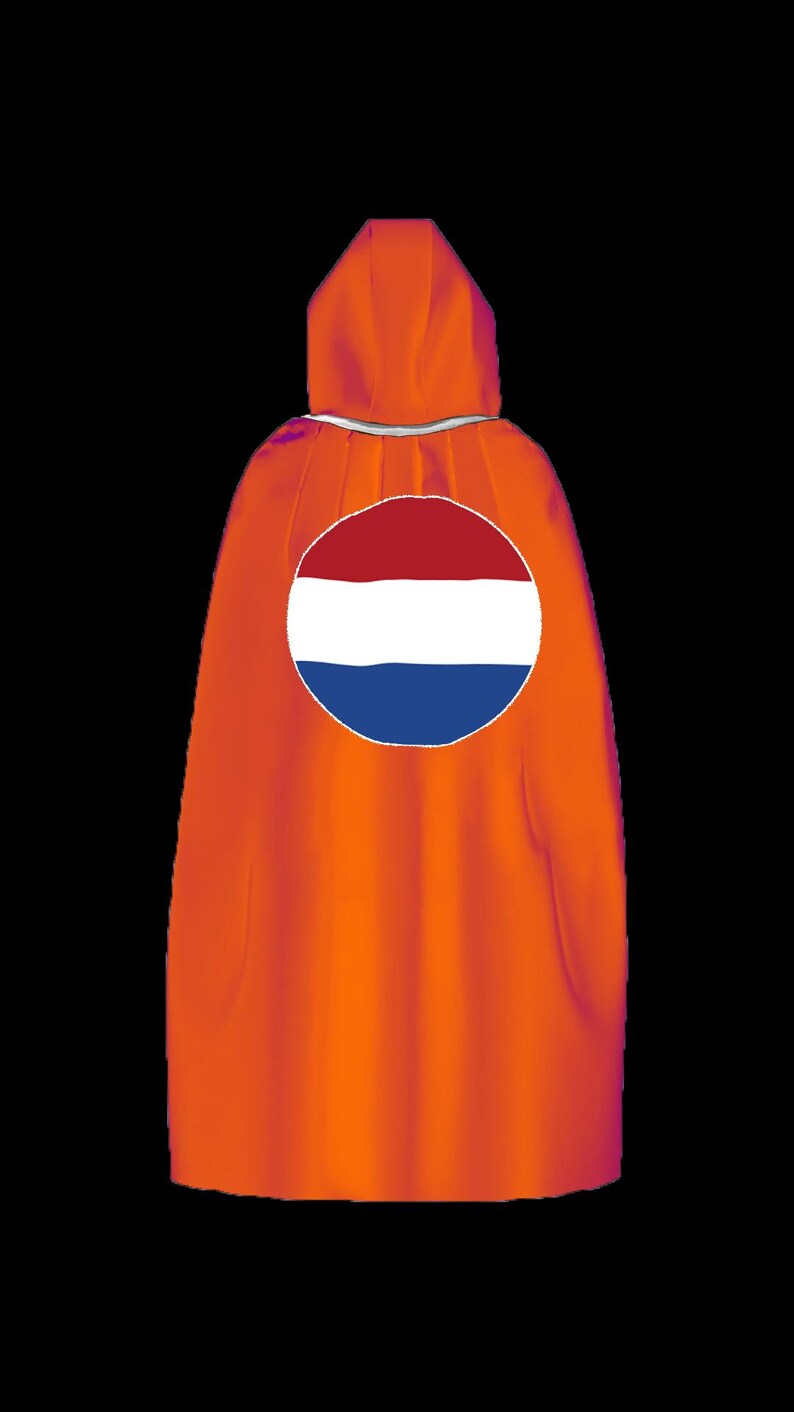 The Netherlands Capes, World Cup 2026 Satin Cape – Football Fan Hooded ...