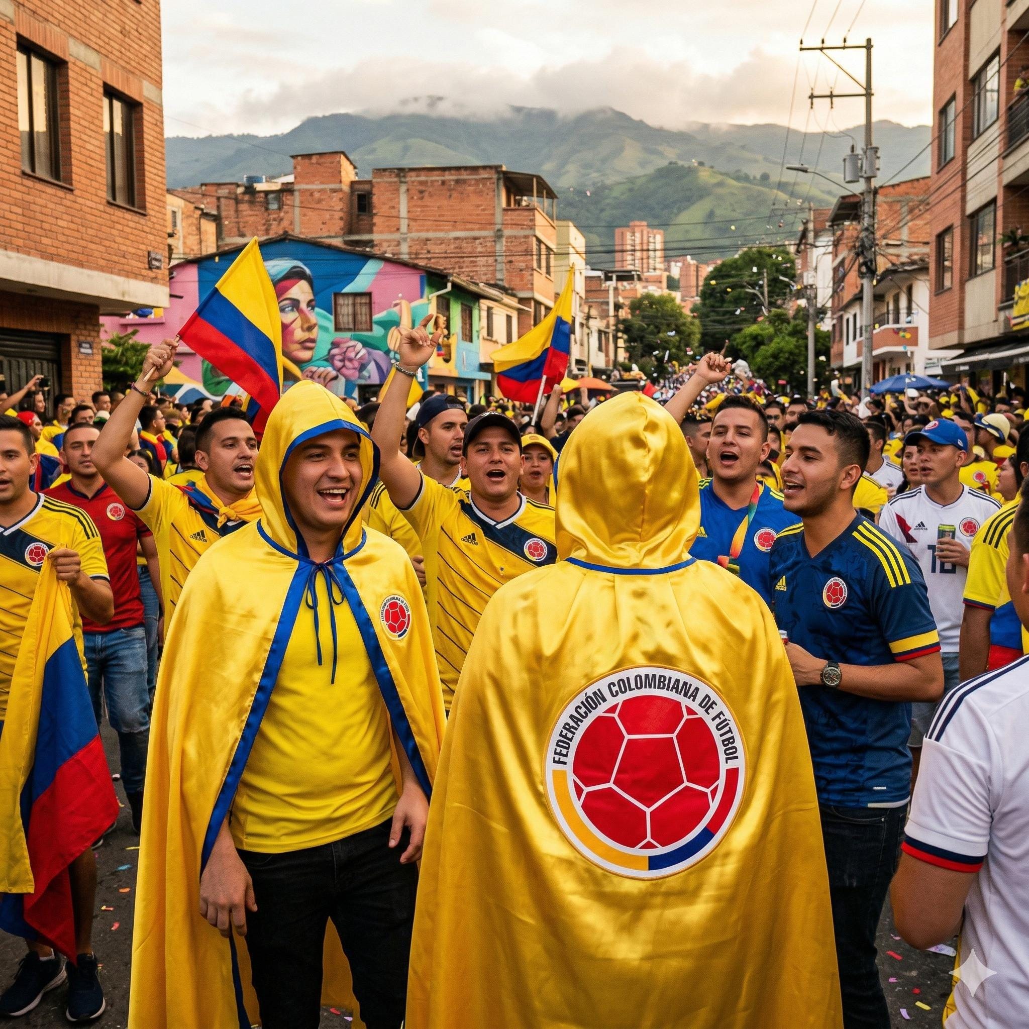 Discover Colombia Capes, World Cup 2026 Cape  Football Fan Hooded Cloak, Soccer Supporter Outfit