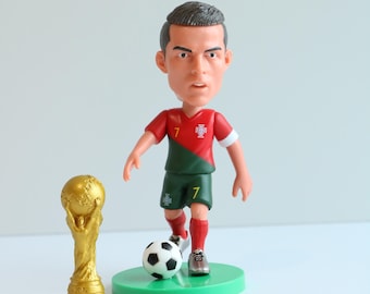 Figura coleccionable de Cristiano Ronaldo, Portugal, Copa del Mundo - 13 cm