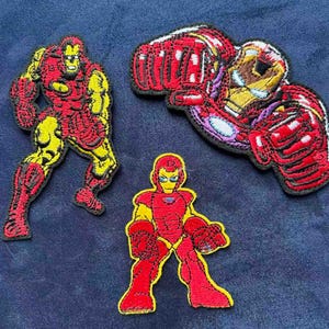 Iron Man Broderade Strykmärken Set