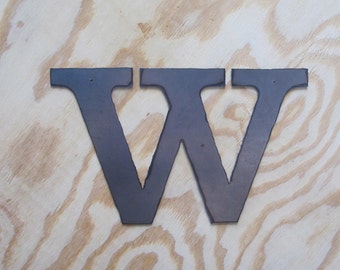Metal letter "W"