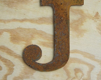 Metal letter "J"