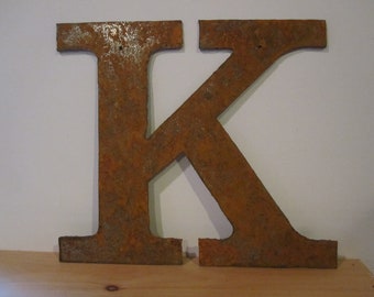 Metal letter "K"