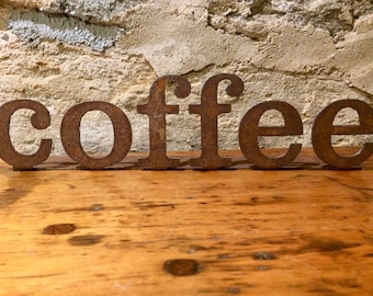 12 inch "coffee" sign