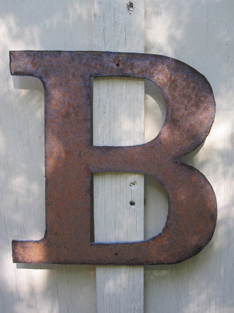 Metal letter B image 2