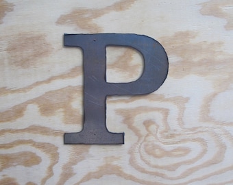 Metal letter "P"