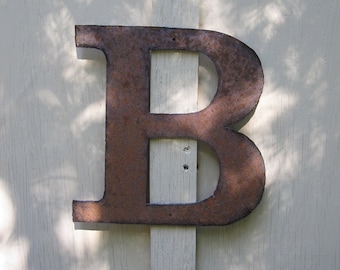 Metal letter "B"