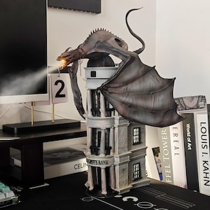 Harry Potter Gringotts Dragon Humidifier, LED Mist Diffuser, Wizarding Desk Decor, Fan Gift