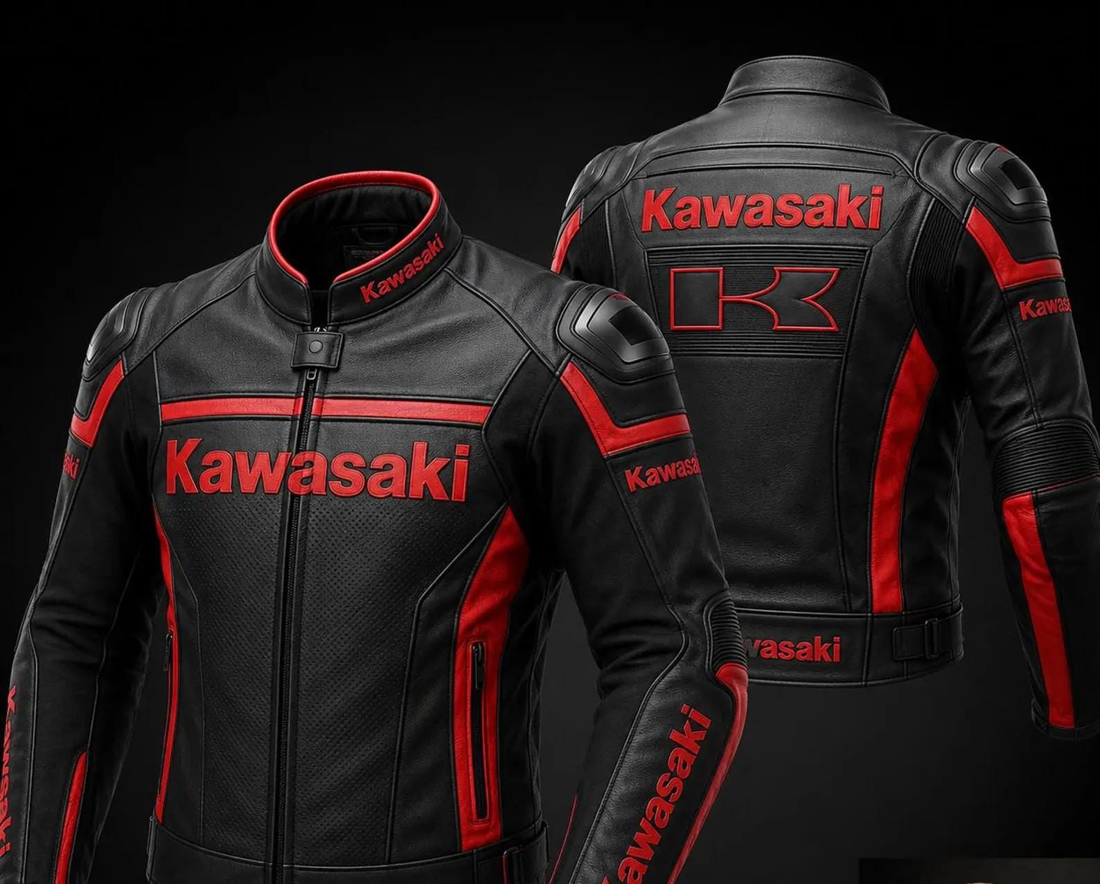 Kawasaki Jacket Red - Etsy