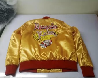 Kenosha Kickers Satin-Bomberjacke, Kevin-Alone-Cosplay-Kostümjacke