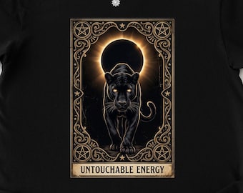Unberührbare Energie Mystic Black Panther T-Shirt | Dark Academia Witchy-Gothic