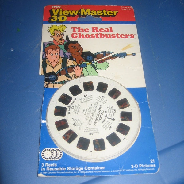 Vintage TYCO View-Master 3D The Real Ghostbusters circa 1990