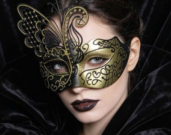 Gothic butterfly mask, a masquerade mask for ladies, suitable for cosplay, carnivals, Halloween, formal occasions, and holiday gifts