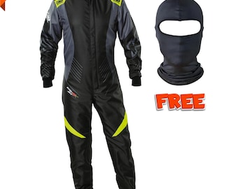 Nuevo traje de carreras OMP Go-Kart – Nivel 2 Elite Premium Quality – con pasamontañas GRATIS