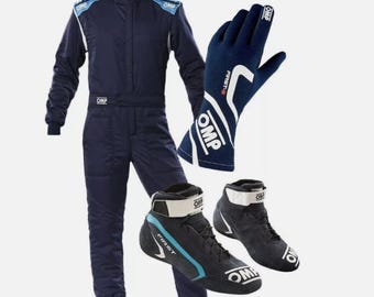 OMP ELITE Professional Go Kart Racing Suit & Complete Kart Kit – Premium Quality