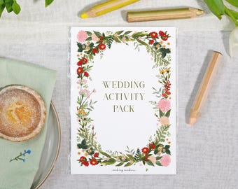 Boho Wedding Kids Activity Pack Book - A5 Children's Favour