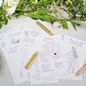 Blue Garden Wedding Kids Activity Pack Book - A5 Children's Favour