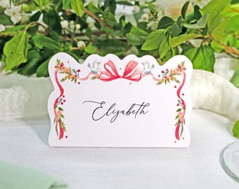 Vintage Wedding Place Cards For Guest Names - Table Setting Event Decoration