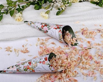 Boho Confetti Cones For Wedding - DIY Make Your Own Pack