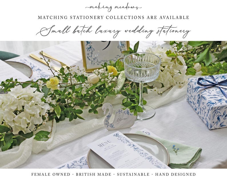 Making Meadows have matching wedding stationery available in a variety of different designs and collections