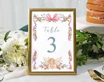 Vintage Table Numbers For Wedding Decor - A5 & A4 Personalised Cards