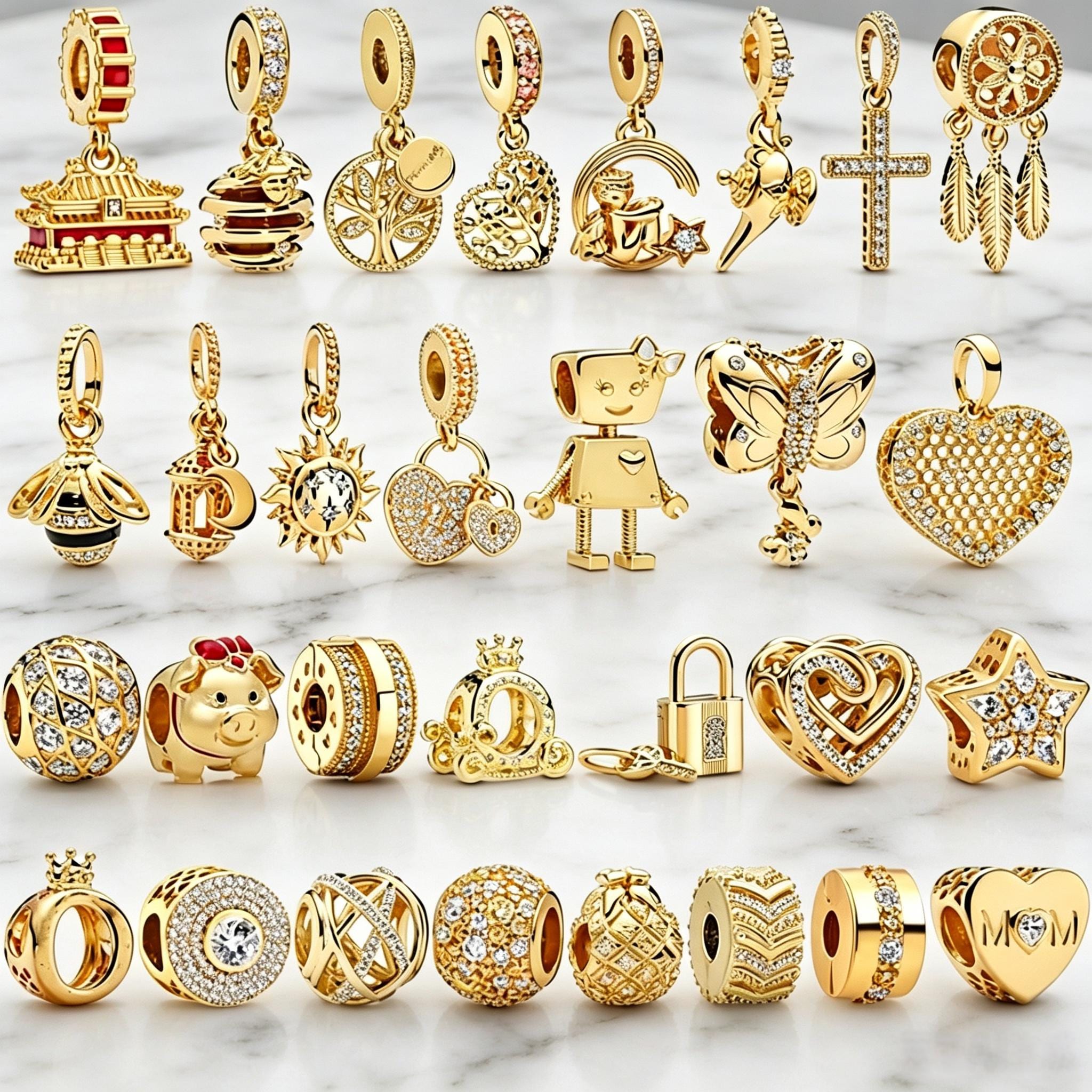 Pandora charms gold french bulldog charm - Etsy 日本