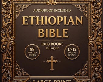 Restaurierte äthiopische Bibel - 88 Bücher + 1.712 Digitale Schriften (Großdruckausgabe)