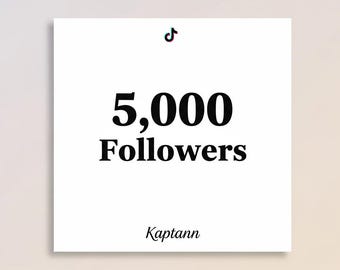 5000 seguidores en TikTok / Seguidores reales de TikTok / Crecimiento rápido en TikTok / Aumenta tus seguidores en TikTok / Impulso en redes sociales