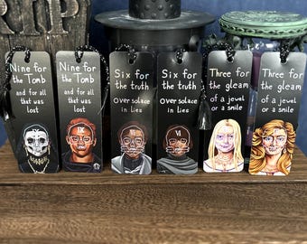 Marcapáginas holográficos de Locked Tomb