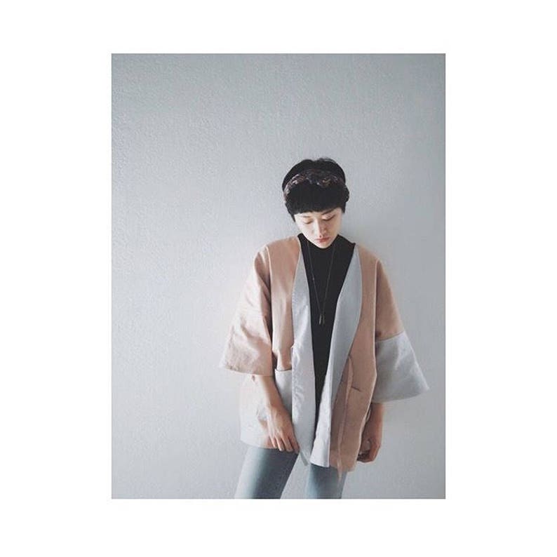 Linen Reversible Kimono image 0