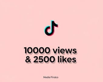 Pacchetto per aumentare l'engagement su TikTok: 2500 Mi piace e 10000 Visualizzazioni