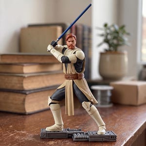 Obi-Wan Kenobi Star Wars STL File – Obi-Wan Kenobi 3D Print Model – Jedi Master Figure STL – Digital Download