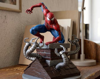 Spiderman STL File – Marvel Superhero 3D Print Model – Resin Figure STL – Digital Download