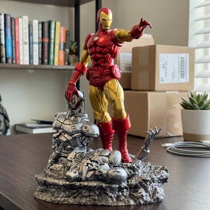 Iron Man vs. Ultron Marvel STL-Datei – Iron Man vs. Ultron 3D-Druckmodell – Resin-Figur von Marvel (STL-Datei) – Digitaler Download