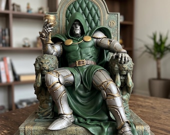 Doctor Doom STL File – Marvel 3D Print Model – Resin Dr.Doom Figure STL – Digital Download